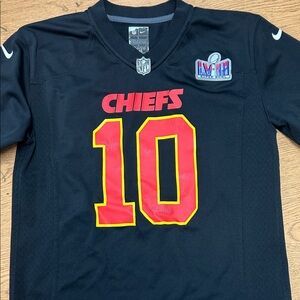 Nike Kids Black and Red Chiefs Jersey